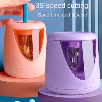Afilador De Lápices Automático Eléctrico Multifuncional Para Estudiantes Primarios Y Niños Corte Redondo 6mm-8mm Regalo De Papelería - details 0