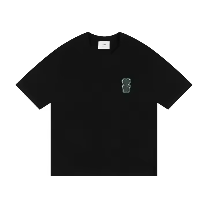 El mismo estilo que Choi Woo-sik, AMI 2025 primavera/verano nueva camiseta de manga corta para deportes de verano y ropa casual. - 1