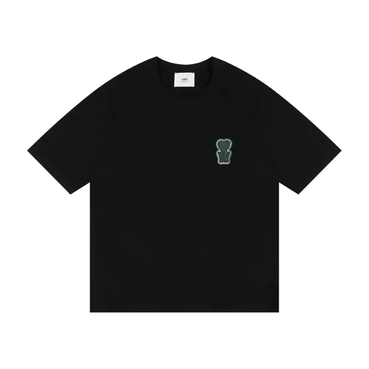 El mismo estilo que Choi Woo-sik, AMI 2025 primavera/verano nueva camiseta de manga corta para deportes de verano y ropa casual. - 1
