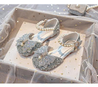 Zapatos de princesa de cristal plano para niños, modelo de anfitrión de escenario de actuación, compañero de clase de pasarela - details 9