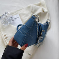 Bolso de Hombro Denim de Alta Calidad Bolso Messenger Retro para Mujeres - details 10
