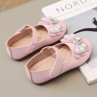 Zapatos de cuero para niñas pequeñas, zapatos planos informales de princesa dulce para niños, fiesta de boda, diamantes de imitación, mariposa, cristal, corazón, moda, nuevo suave - details 5
