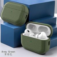 Funda dura de TPU de alta calidad para AirPods Pro 2, 2023, 2022, funda protectora de cuero estampada para auriculares de Apple, novedad - details 10