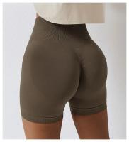 Shorts de Cintura Alta para Mujer en Verano Color Caramelo Ideal para Entrenamiento en Gimnasio y Yoga - details 28