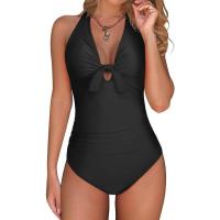 Reductor de abdomen para mujer, traje de baño sexy de una pieza con cuello en V, ropa de talla grande. - details 4