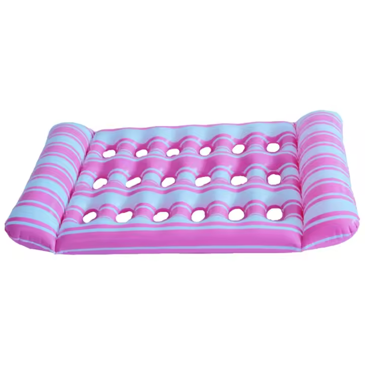 Cama inflable de agua para dormir, tumbona flotante de PVC, colchón de aire plegable para piscina, juguetes de natación al aire libre - 1