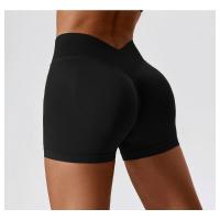 Pantalones cortos de yoga de cintura alta sin costuras, pantalones deportivos para apretar la cintura y levantar la cadera, usados ​​como pantalones cortos para correr - details 16