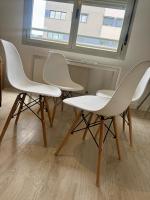 Pack de 4 sillas Dinamarca - Estilo nórdico - Patas de Madera - Varios colores. - details 3