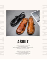Sandalias de cuero para hombre, zapatos informales antideslizantes, cómodos, para playa y deportes, para verano - details 2