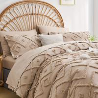 Conjunto de Edredón de Colores Sólidos de 7 Piezas Edredón de Cama Suave y Transpirable en Tonos Boho Hipoalergénico - details 3