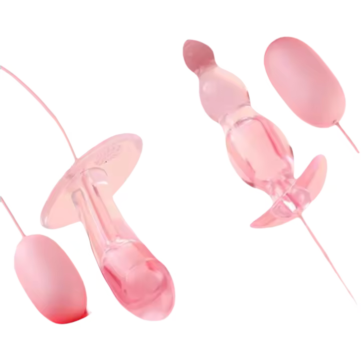 Embalaje privado SEX Vibradores clítoris 2 en 1 para mujeres con huevo, tapón anal, consolador masajeador, masturbador, orgasmo, bola vaginal, juguetes sexuales para adultos - 1