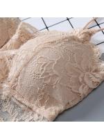 Top de Encaje Sexy sin Mangas para Mujer Verano Top Sólido sin Relleno Bralette - details 10