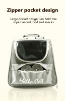 Mochila espaciosa grande para mascotas, cápsula espacial portátil para salir, bolsa transpirable con protector solar para gatos - details 7