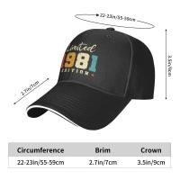 Gorra de béisbol Punk Unisex, edición limitada de 1981, sombrero de papá ajustable para adultos, deportes para hombres y mujeres - details 5