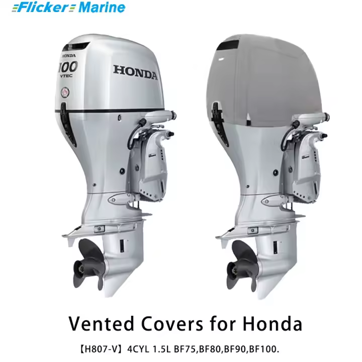 Campana de ventilación personalizada Flickermarine para motores fueraborda Honda 100hp BF75,BF80,BF90,BF100 - 1