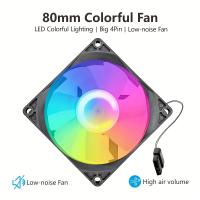 Ventilador de Computadora Fantástico de Alta Velocidad con Bajo Ruido y Gran Flujo Aéreo, 8 cm - details 0