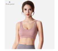 Sujetador deportivo para mujer, Push Up, sin aros, acolchado, entrecruzado, con tiras, para correr, entrenamiento de gimnasia, entrenamiento, ropa interior de Yoga, Tops cortos - details 20