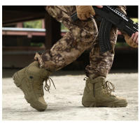 Botas tácticas militares impermeables para hombres, zapatos de seguridad para el trabajo, escalada, senderismo, botines al aire libre, desierto - details 14