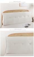 Cojín de Descanso de Cama Triangular Suave Almohada de Lectura Grande con Almohada de Espalda para Adultos - details 25