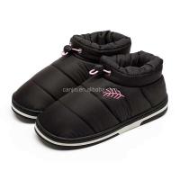 Nuevas botas de nieve impermeables para niños, zapatos de invierno de corte bajo a la moda para mujer, adornos navideños de felpa - details 5