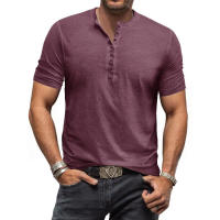 Ropa de hombre Camiseta Slim Fit Manga larga Crew Button Tough Base Top - details 8