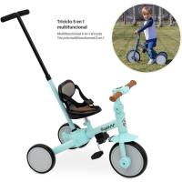 Bebé 5 en 1 Interbaby. |   Bicicleta Niños Desde 1 Año hasta 5 años |   De triciclo a bicicleta con o sin pedales |   Adaptable y transformable |   Verde - details 5