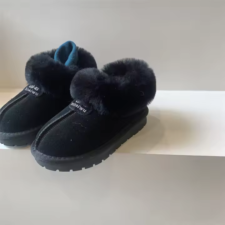 Botas de nieve Botas mullidas para niñas Zapatos de algodón para niños Botas cortas Mantener caliente - 1