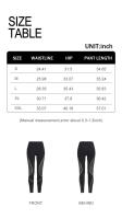 Pantalones de malla con cierre de color para mujer, pantalones deportivos altos con cintura elástica para gimnasio, yoga y levantamiento de cadera - details 1