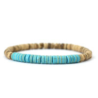 Noter Pulsera de madera natural Unisex Grado A Pulsera de piedra emperador Pulsera de cuentas de coco Meditación Yoga Accesorios de joyería - details 6