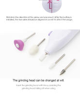 Mini Kit de taladro eléctrico profesional para uñas, batería, pulidora exfoliante, lima de uñas, pluma, máquina de molienda, herramienta para uñas - details 6