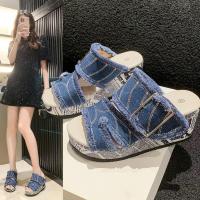 Sandalias de cuña mujer, estilo boho, zapatos de punta abierta,verano - details 0