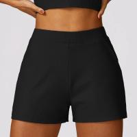 Pantalones cortos deportivos casuales y sueltos de nylon para yoga y ejercicios de autómneo y invierno acero inoxidable rápido secado - details 2