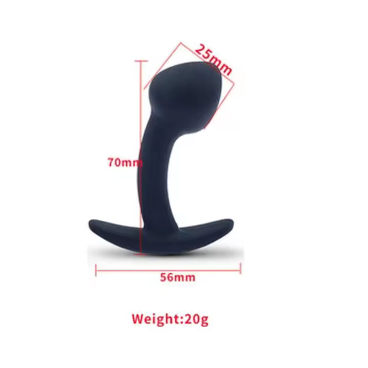 Leten Masaje Prostatico Inserción Falsa Unisex para Estimulación Vital Silicona Anal y Butt Plug - 1