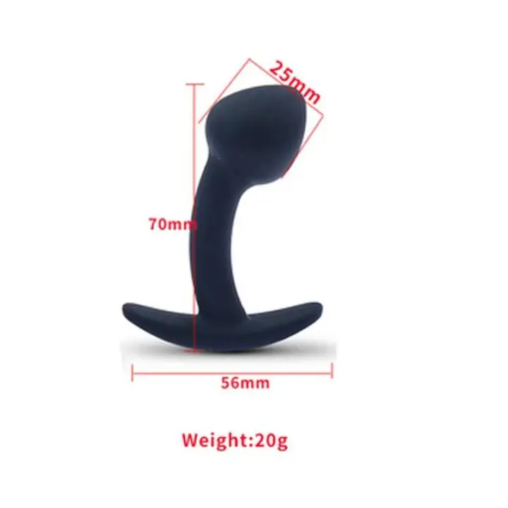 Leten Masaje Prostatico Inserción Falsa Unisex para Estimulación Vital Silicona Anal y Butt Plug - 1