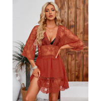 Traje de baño de playa hueco de estilo europeo y americano Ropa de protección solar - details 8