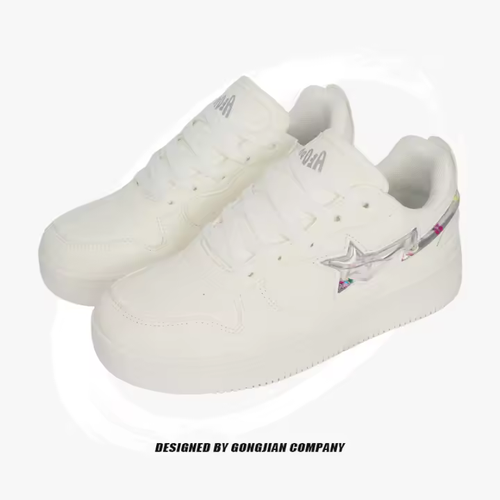 Zapatos Planos de Estrella de Cola Larga 2024 Zapatillas Casuales para Parejas Personalizadas - 1
