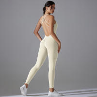 Hamidou-body de Yoga elástico, ropa de gimnasio, ropa deportiva de realce, mono de entrenamiento sin espalda, conjunto de Yoga de alta elasticidad para gimnasio - details 36