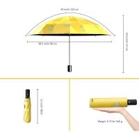 Paraguas de viaje plegable de verano, paraguas a prueba de viento, paraguas para sol y lluvia, paraguas impermeable y anti UV para mujeres y hombres, automático - details 11