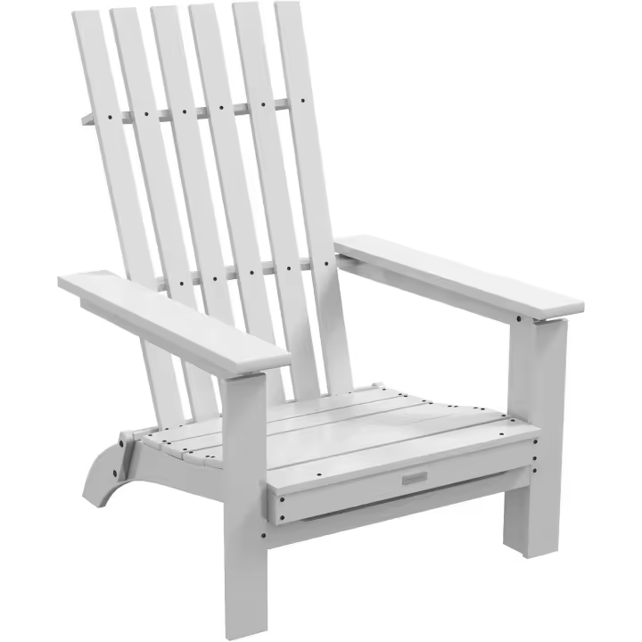 Silla Adirondack de Madera Silla de Jardín Plegable con Respaldar Carga de 160kg - 1