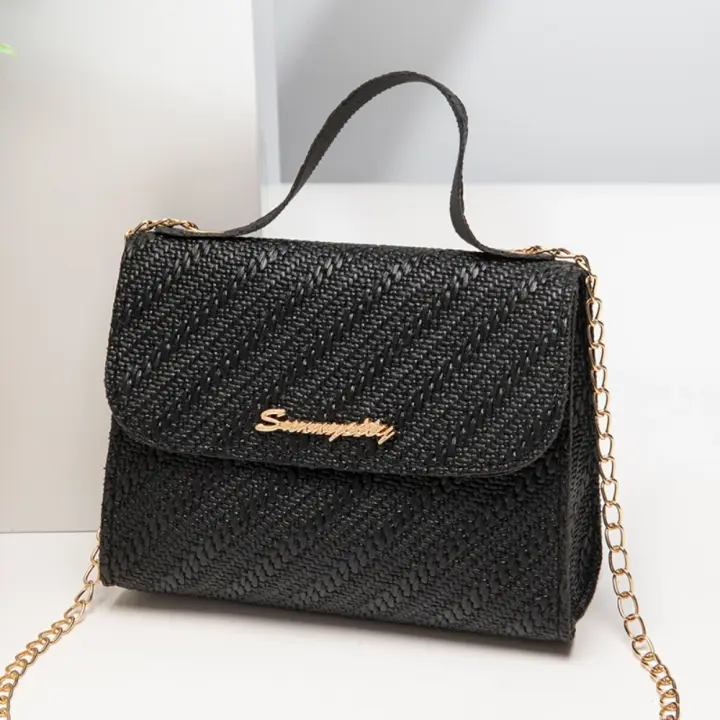 Bolso de cuero, cadena en relieve para teléfono de mujer, bolso de moda con hombro inclinado y gran capacidad - 1