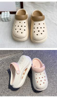 Sandalias de oficina para mujer, de verano, antideslizantes, de suela gruesa, con aumento de altura, de doble uso y punta cerrada. - details 27