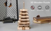 Robotime Juego de Rompecabezas de Madera 3D Modelo de Puente de Torre Big Ben - details 9