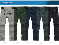 LNGXO Pantalones de Senderismo Impermeables Secado Rápido, Transpirables, Ajuste Elástico para Trekking, Acampar, Escalar, Correr al Aire Libre - details 9