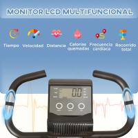 Bicicleta de Ejercicio Plegable Regulable en Altura Resistencia Magnética Ajustable Pantalla LCD - details 2