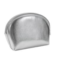 Bolso de Makupé de Cuero Suave Plateado Organizador de Viaje Portátil Bolsa de Cosméticos - details 4