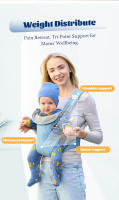 Portabebés Gris Convertible abatible Avanzado 4 En 1, Posiciones Para Niños Pequeños En Crecimiento,Soporte Para La Cabeza - details 7