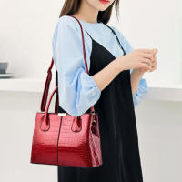 Bolso de hombro de charol de cuero PU para mujer, bolso de diseñador de lujo, bolso de compras de gran capacidad, moda - details 7