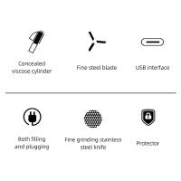 Afeitadoras USB 2 en 1, removedor de pelusa eléctrico, tubo de Mucilage, recargable, tela, forro polar, ropa de cama - details 12