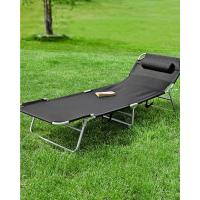 Set de 2 Tumbonas de Jardín Reclinables – Sillas Ergonómicas de Exterior con Almohada y Bolsillos Laterales, Tejido Transpirable, 150 kg, para Playa, Terraza, Camping y Piscina OGS28-NBx2 - details 8