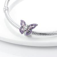 Silver Fit-pulsera de circonio para mujer, serie de mariposas de 3mm, joyería artesanal, nuevos artículos, Material metálico - details 16
